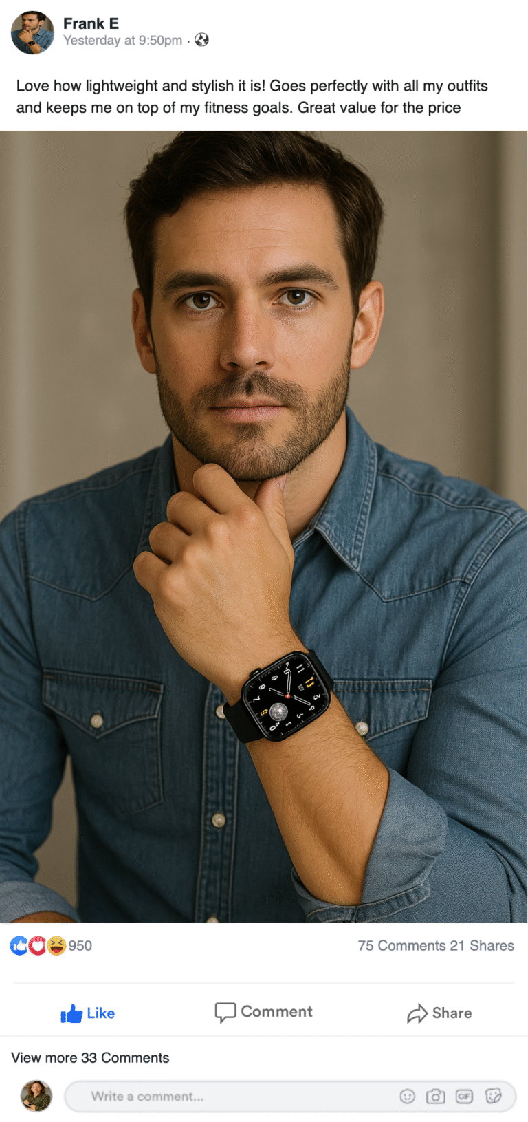 Fitrack-x High-Tech Health Monitoring Smartwatch photo review